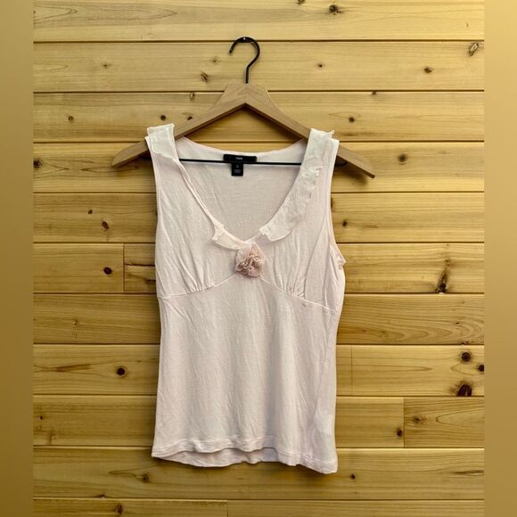 Y2K H&M Size Small Baby Petal Pink Coquette Babydoll Frilly Girly Tank Top - Picture 1 of 12